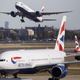 A photo of a British Airways plane taking off at Heathrow Airport.